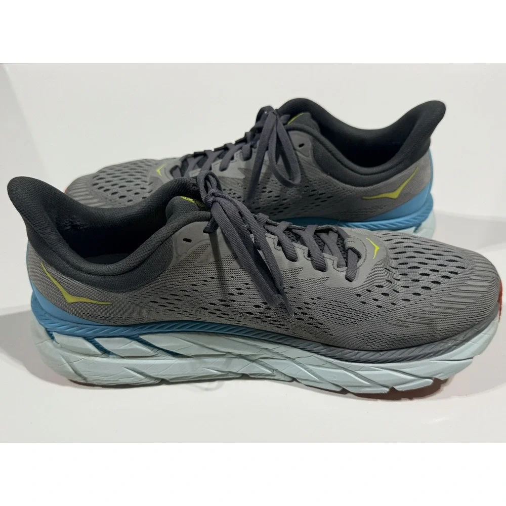 HOKA One One Clifton 7 - Men's Shoes F27220I Running Comfort Athletic Gray- 11.5